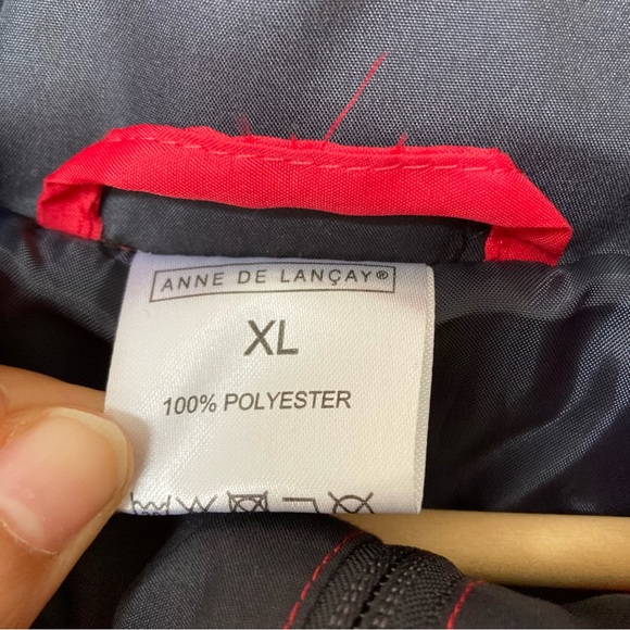 BNWT ANNE DE LANÇAY RED WOMENS PADDED LADIES GIRLS HOOD JACKET COAT PARKA XL - Picture 6 of 14